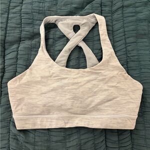 Lululemon Crossback Sports Bra - Light Grey